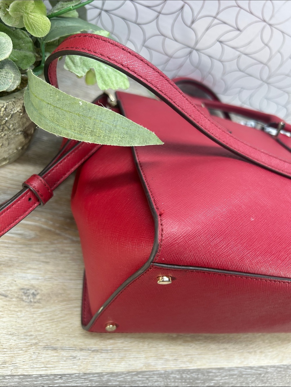 0797 Kate spade red saffiano leather satchel bag 269890797 - Picture 12 of 15